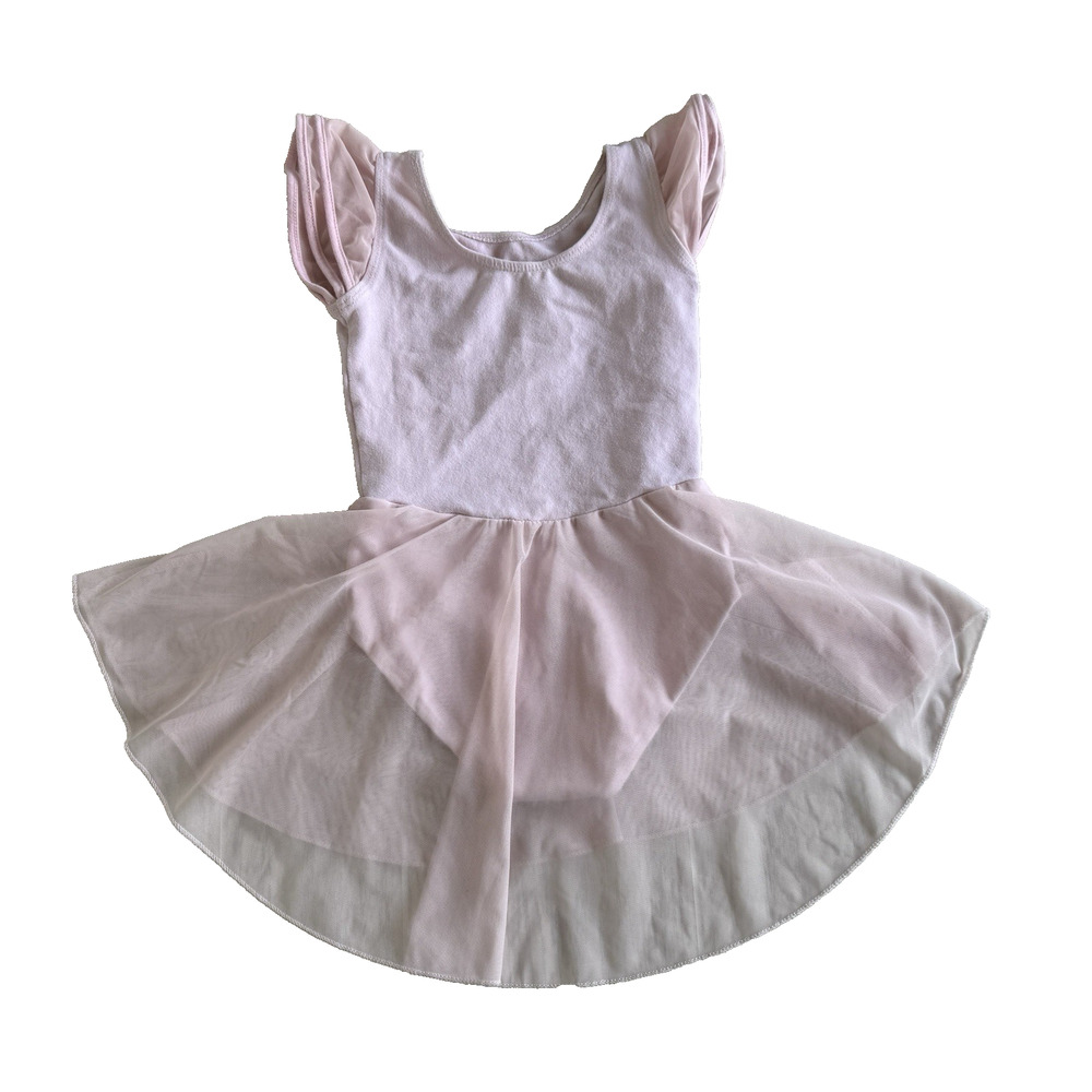 Toddler Girl Pink Ballerina Leotard Size 110 Tutu Gymnastics